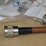 Qty.1 Delta N-Male Connectors for RG214 and RG393 Coax