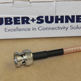 Qty.1 Huber+Suhner BNC Male Connectors for RG142 and RG400 Coax