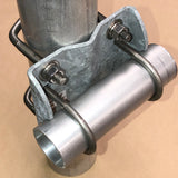 90° Pipe-to-Pipe Galvanized and Stainless Steel Antenna Clamp