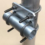 90° Pipe-to-Pipe Aluminum and Stainless Steel Antenna Clamp