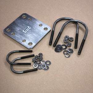 90° Pipe-to-Pipe Aluminum and Stainless Steel Antenna Clamp