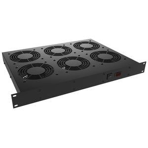 19" Rack Mount 6 Fan RF Component Cooling Tray
